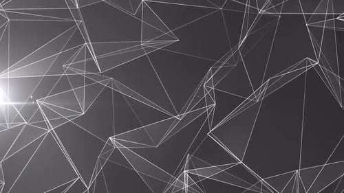 Geometric Patterns On A Plexus Canvas Dark Grey