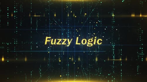 Fuzzy Logic Word On Technology Background