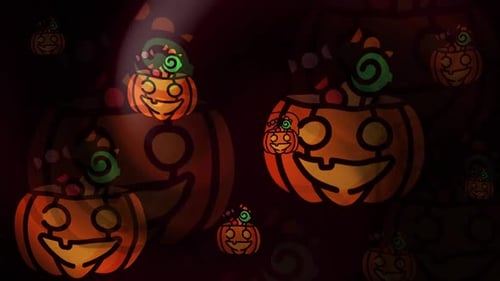 Halloween-Geschenktüten-Hintergrundschleife