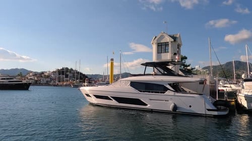 Marina With Yachts In Marmaris