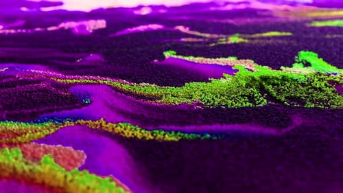 Multicolored particles