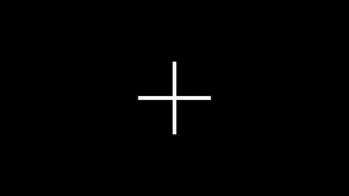Minimalist Geometric Cross Reveal Transition