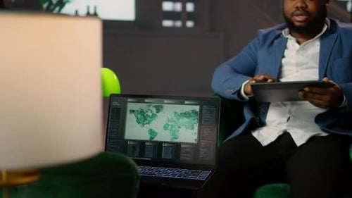 Team of Government Spies Meeting at CIA Headquarters to Monitor Surveillance