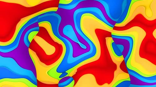 Fundo de textura de padrão de movimento animado. Líquido de padrão multicolorido abstrato