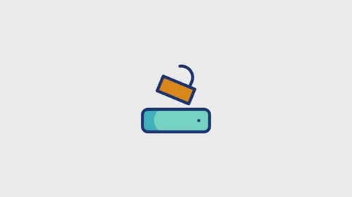 Animated Security Lock Icon with Password Field Reveal