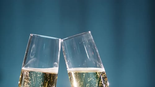 Fazendo um brinde ao plano de fundo de início de ano novo