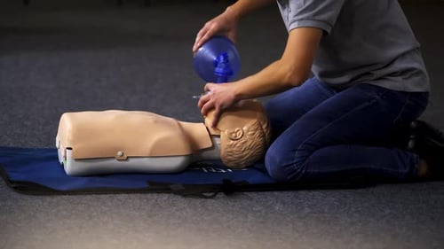 CPR Training on Mannequin