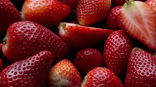 Crimson Twirl Swirling Red Strawberry Motion
