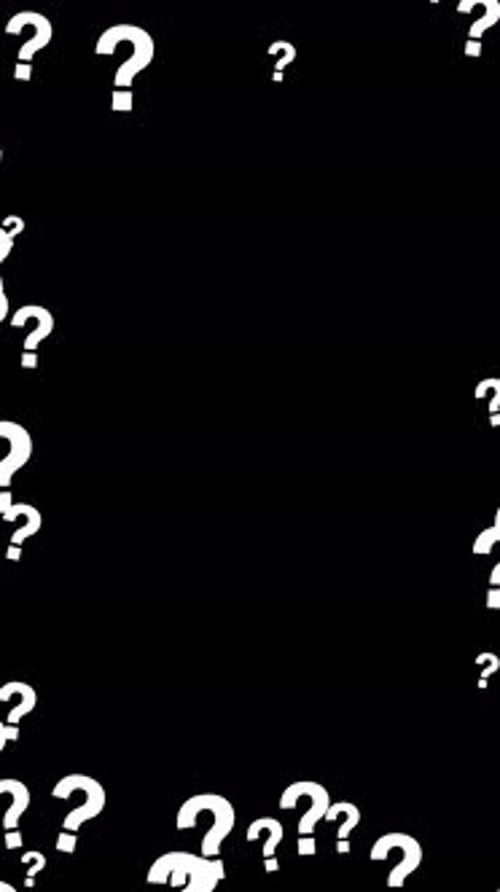 Animated Question Marks Vertical Border Frame