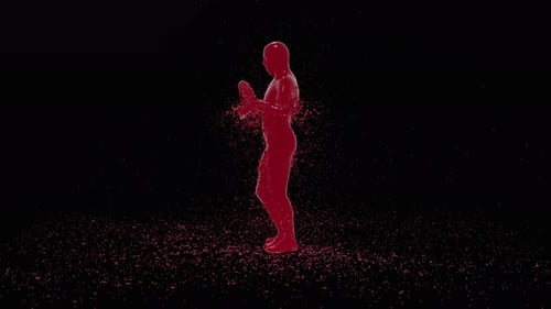 03 Character Dancing Chocolate Splash 4K