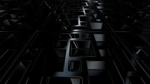 Dark Abstract Geometric Grid Loop Background