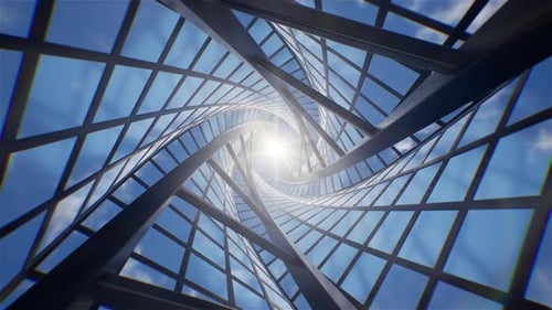 Edificios geométricos modernos