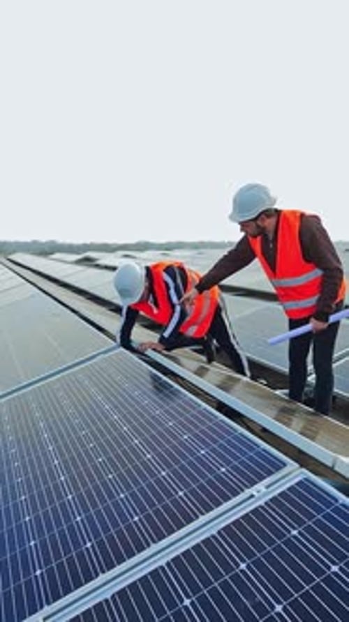 Solar panels installation.