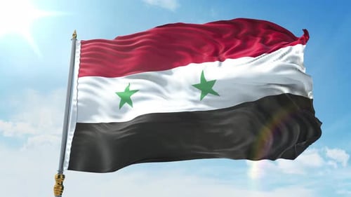 Flagge Syriens 4K
