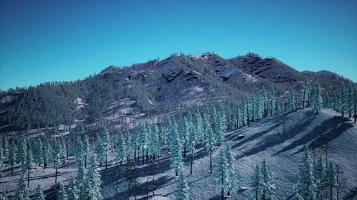 Splendide paysage alpin en hiver