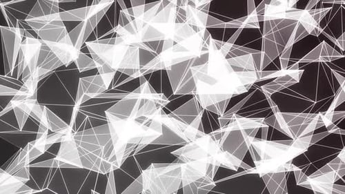 Glowing Abstract Plexus Network Animation Background