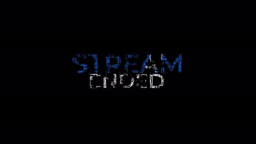 Streaming Ended Animated Screens For Stream Glitch Cyberpunk Alpha Channel