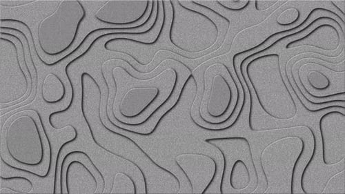 Abstract Fluid Contour Lines Flowing Seamless Loop Animation