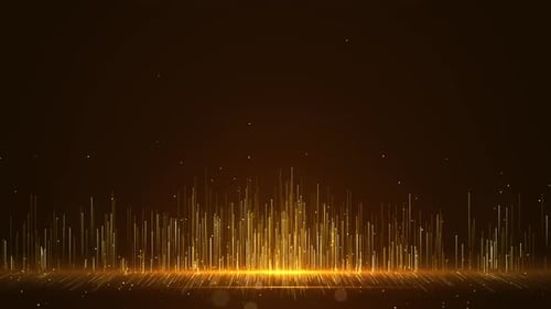 Golden Particles Rising Elegant Award Background Animation