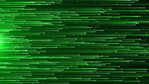 Loop de fundo abstrato de partículas verdes V4