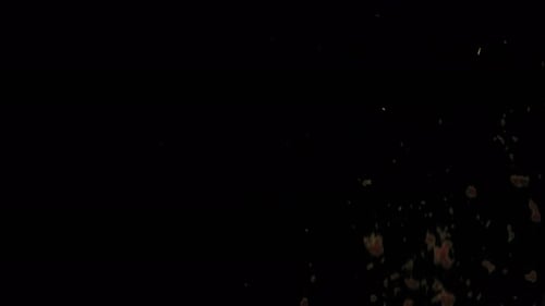 Gritty Abstract Animation with Dust Explosion Overlay