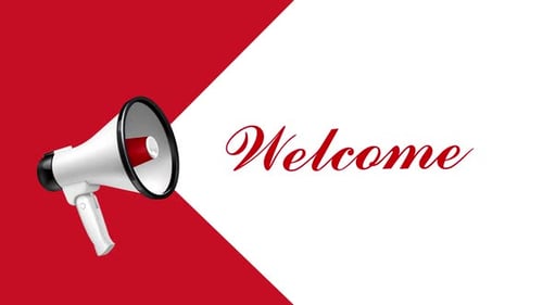 Welcome With Megaphone