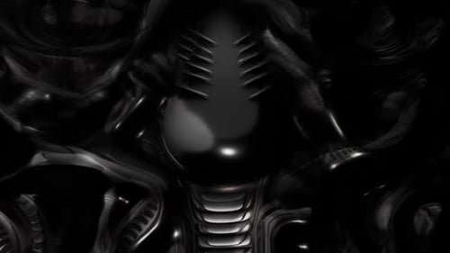 Alien Sculpture Horror Loop Endless Loop