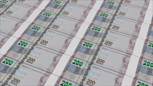 Continuous Printing of Brazilian 200 Reais Banknotes