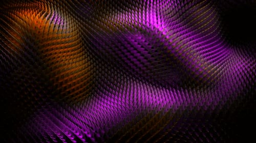 Dark technological waving surface as crystal grid