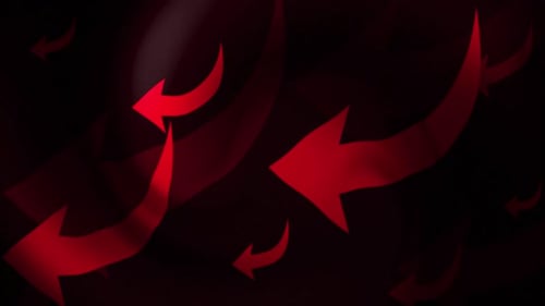 Hintergrundschleife mit Pfeil nach unten links