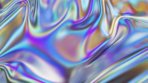 Neon Colored Cloth Piece of Blowing Fabric Background