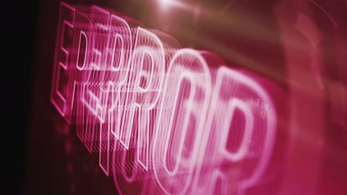 Error warning symbol loop digital concept