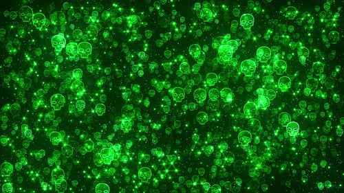 Ghosts - Mystic Green Abstract Background