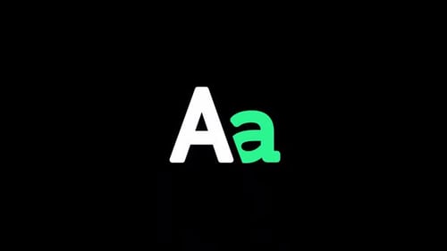 Animated Letter A Kinetic Typography Transformation