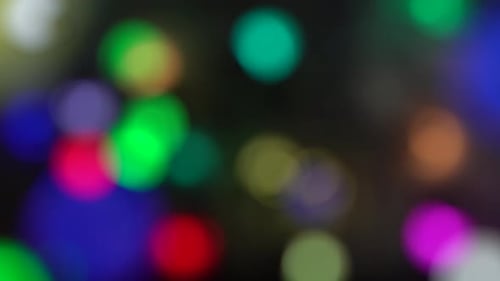 Abstract Blurred Colorful Lights Background