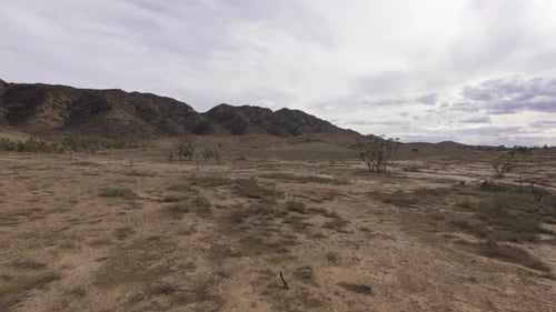 Aerial of outback area in Australia