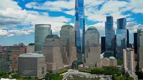 NYC Aerial View New York City Skyline Cityscape of Manhattan in USA New York City NYC Manhattan