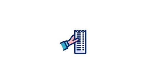 Receipt Animated Icon