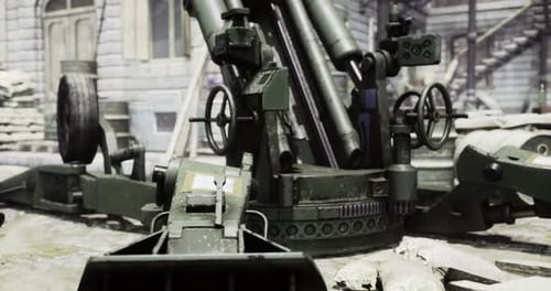 Realistic 3D Military Artillery Weapon Animation