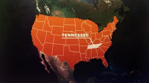 Globe Zoom to United States Map with State Highlight