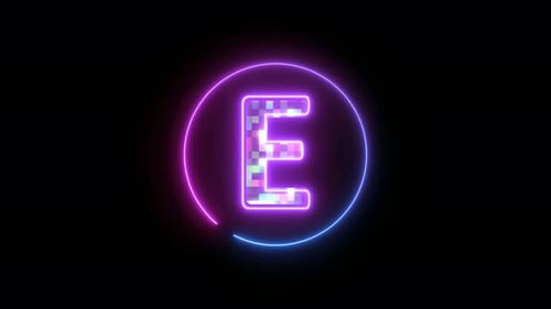 Alphabet-Logo Buchstabe E