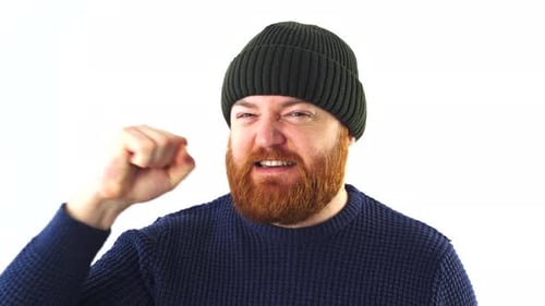 Man Shouting in Anger Close Up