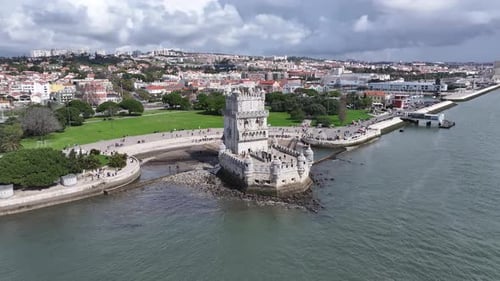 Belem Tower At Lisbon In District Of Lisbon Portugal.