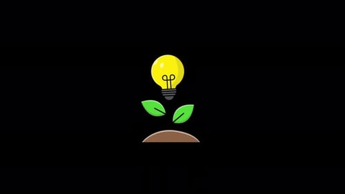 Animated Creative Idea Tree Concept Video - Transparent