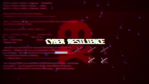 Cyber Security Glitch Text Reveal Intro