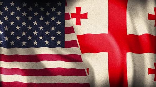 Usa And Georgia Background Loop