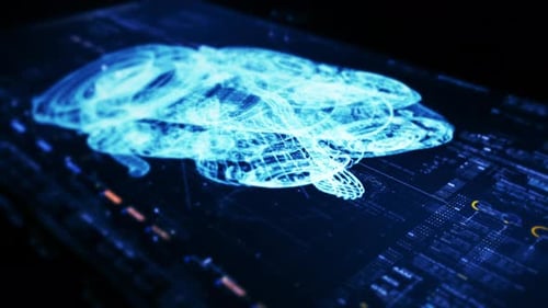 Advanced Data Matrix Web3 Simulation Head Up Display Background 09