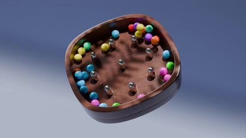Marble Balls Colorful 3D Animation