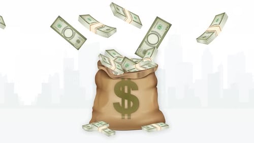 Saving Money Invest Money Animation Background