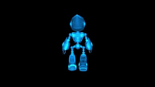 Polygonal 3 D Robot Rotation